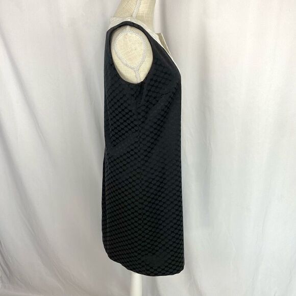 Michael Kors Dress Black Sheath White Trim Women’s 10 Mini Short Designer Jackie - Picture 4 of 16